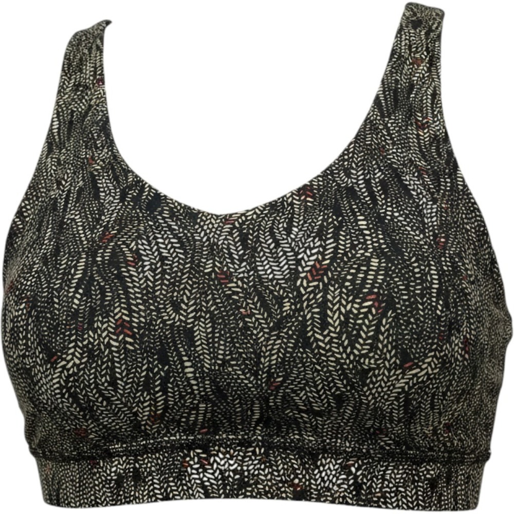 CALIA by Carrie Underwood Longline Sports Bra XXS Black Lime Green WAX14705PRTFS